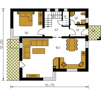 Grundriss des Erdgeschosses - TREND 271